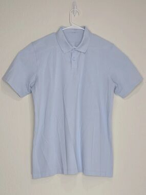 Lululemon Evolution Short Sleeve Polo Blue Size L Mens